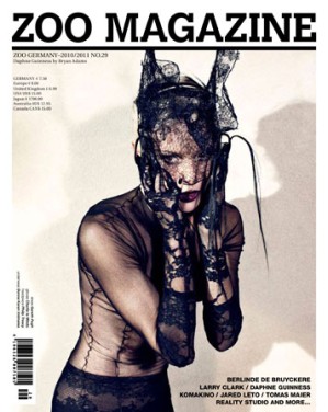 Daphne Guinness wears Charlie on zoo cover!